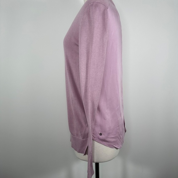 Lululemon Still At Ease Cashmere Blend Pullover Sweater Lilac Antoinette Size M? - Picture 4 of 12